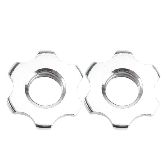 Frcolor Barbell Nut Nuts Collars Screw Dumbbell 1 Lock Iron Inch Bar Weight Spinlock Lifting Ring Screws Adjustable Cap