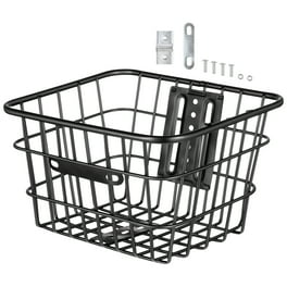 Bell Sports Tote 900 Front Metal Bicycle Basket with Wood Base Black Walmart