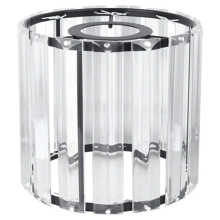Frcolor Lamp Cover Shade Lampshade Light Bedside European Rhinestone Protctor Crystal Globe Glass Lampshades Drum Eggshell