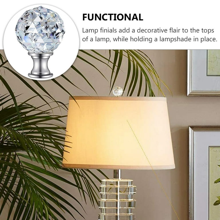 Lamp on sale finials walmart