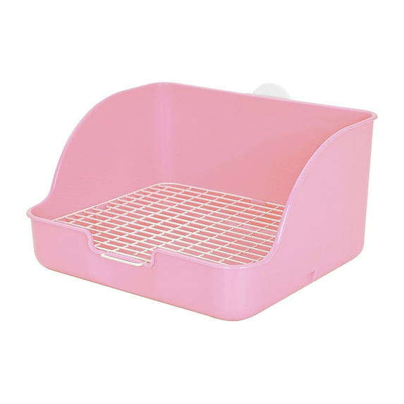 Frcolor Litter Box Rabbit Toilet Potty Bunny Pan Corner Pet Tray Rabbits Small Bedding Trainer Travel Cat Train  Training