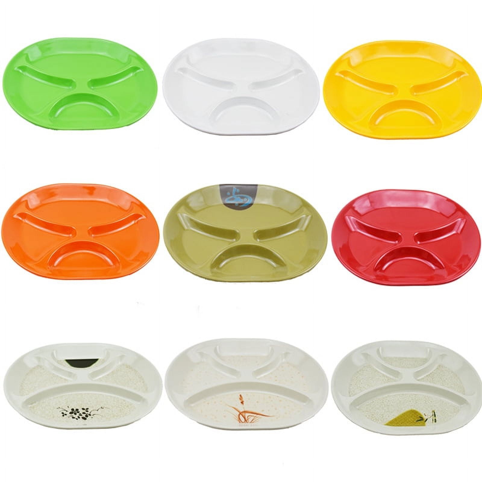 Melamine divided plates cheap