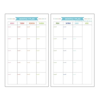 A5 Monthly Weekly Daily Balance Bundle Printable Inserts, Home and Work  Planner, Filofax A5 Refill, Inbox Errand List Inserts, Day on 2 Page 