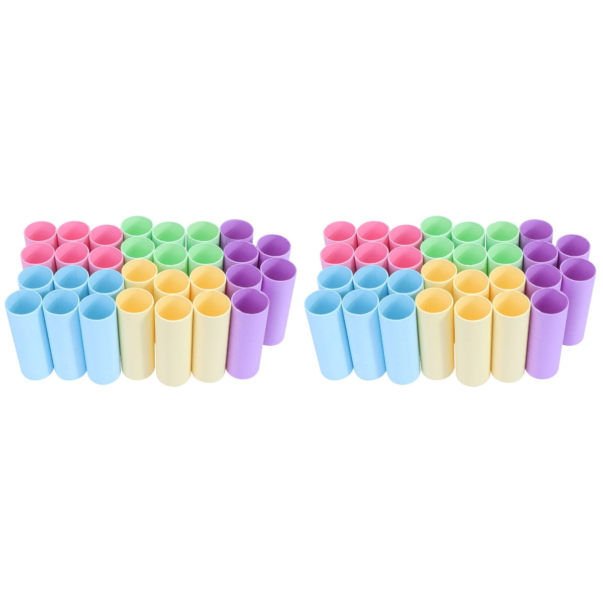 WASHWEPE Kraft Paper Tubes Cylinder Craft Projects Storage 40Pcs 4Cm Diameter