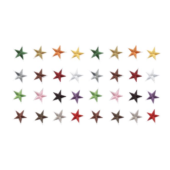 Frcolor Patches Applique Iron Sew Appliques Clothes Girls Star Embroidery Stick Diy Embroidered Craft Jeans