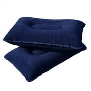 Frcolor Pillow Inflatable Travel Camping Sleeping  Pillows Blow Up Car Bed Fabric Lumbar Hiking Self Inflating Napping Cushion
