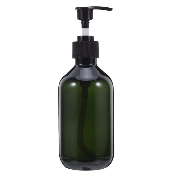 300ml Green Opaque Pump Dispenser Bottle for Shampoo, Lotion, Hand Soap - Refillable, Drip-Free Container