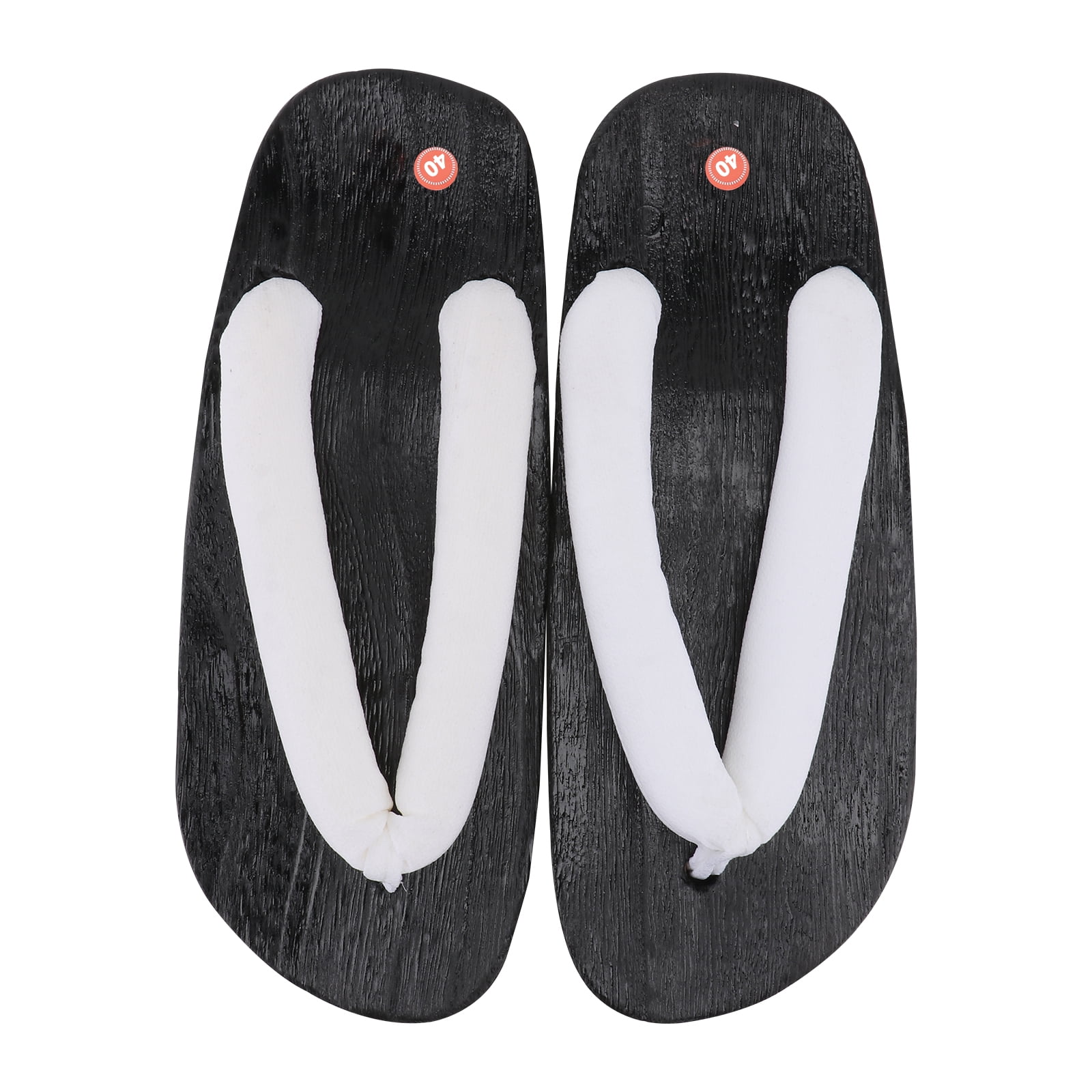 ★komorebi museum★ KM079 Handmade cowhide platform flip-flo Frcolor Sandals Wooden Geta Japanese Clogs Shoes Kimono