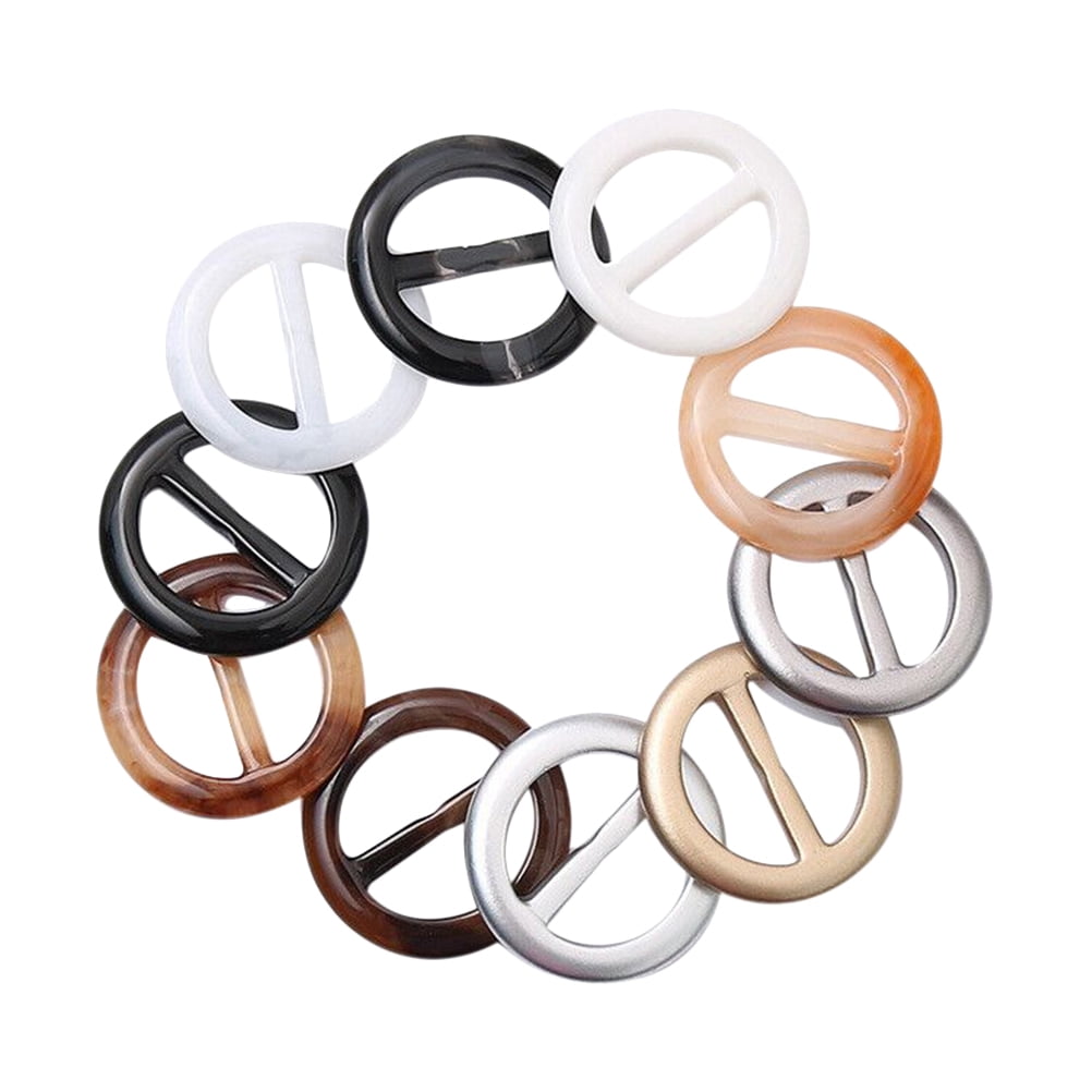 Frcolor Scarf Clip Shirt Ring Buckle T Clips Plastic Neckerchief Tee