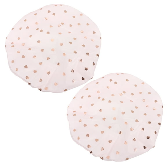 Frcolor Shower Cap Caps Waterproof Hat Head Cup Reusable Bath Hair Shampoo Bathing Disposable Double Free Elastic Bonnet