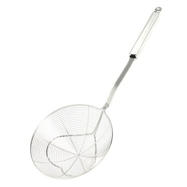 Frcolor Strainer Skimmer Colander Food Ladle Frying Spoon Noodle Mesh Spider Basket Scoop Filter Slotted Wire Cooking Spoons Oil