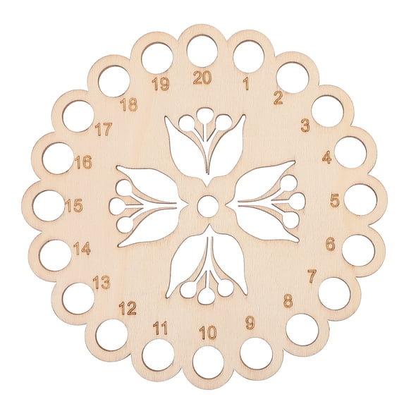 Frcolor Thread Embroidery Sorter Holder Cross Stitch Keeper Floss Needlework Round Organizer Sewing Yarn Wooden Storage Box