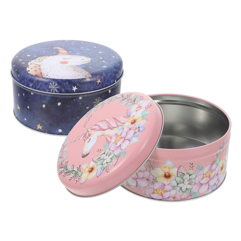 Frcolor Tin Box Storage Iron Money Decorative Case Food Pencil Gift Pot Bread Small Containers Vintage Tins Cookie