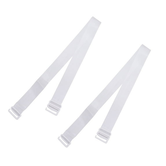 WASHWEPE Underwear Accessories Bra Strap Transparent 2Set