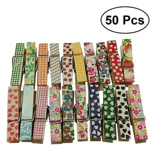 100 Pack Wooden Mini Clothes Pins for Photos, 1 Inch Black Clips for  Scrapbooking, Arts and Crafts 