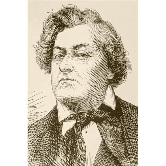 Frdrick Lematre, 1800 to 1876 Birth Name Antoine Louis Prosper Lematre. French Actor & Playwright From A 19th Century Illustration Poster Print, 22 x 34 - Large