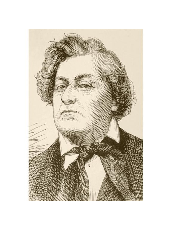 Frdrick Lematre, 1800 to 1876 Birth Name Antoine Louis Prosper Lematre. French Actor & Playwright From A 19th Century Illustration Poster Print, 22 x 34 - Large
