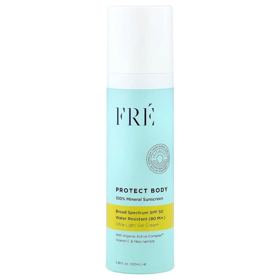 Fre Protect Body, 100% Mineral Sunscreen, SPF 50, 3.38 fl oz (100 ml)