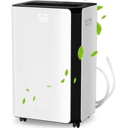 Aeitto 50 pt 4500 sq ft Dehumidifier in White - Auto Manual Drain, 3 Operation Modes, 24 Hour Timer
