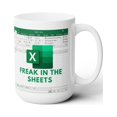 thumbnail image 1 of Freak In The Sheets Mug Funny Spreadsheet Mug for Accountant CPA Boss Gift, 1 of 4
