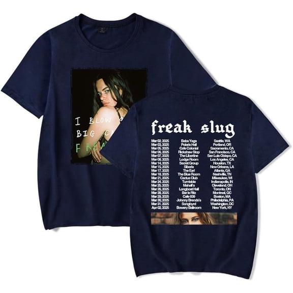 Freak Slug Big Candles Tour 2025 Merch Short Sleeve T-shirt Unisex Fashion Crew Neck Top