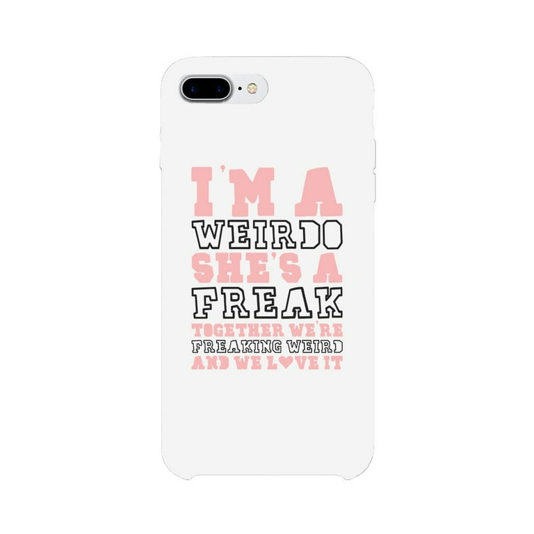 Freak and Weirdo BFF White Matching Best Friend Phone Cases