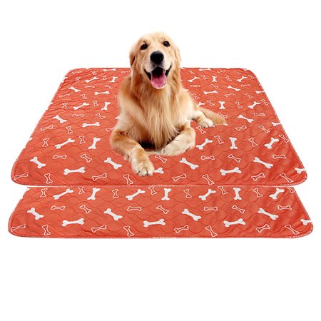 Freaki 2 Pack Washable Pee Pads for Dogs, 36*32 Inch Large Reusable Training Pet Pads, Dog Pee Blanket, Waterproof Whelping Pads, Travel Pet Pee Pads Puppy Training Pads