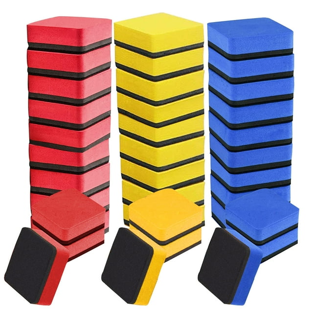 Freaki 36 Pcs Whiteboard Dry Eraser, Mini Dry Erase Erasers, Bulk Chalkboard Eraser