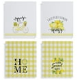thumbnail image 1 of Freaki 4 Pcs Lemon Kitchen Towels Dish Towels, Lemon Kitchen Decor Farmhouse Kitchen Towels, Absorbent Hand Polyester Towel for Kitchen Dishes Tea Towels, 24 x 16 Inches, 1 of 8
