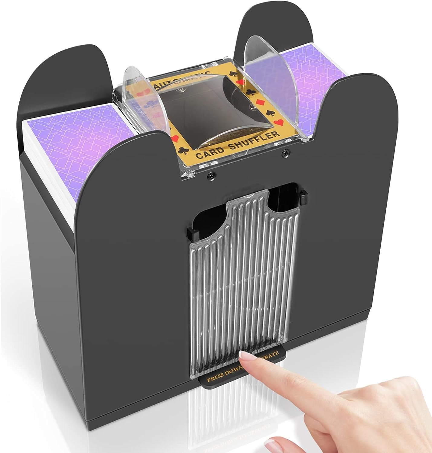 Freaki 6 Deck Automatic Card Shuffler, BatteryOperated Poker Shuffler