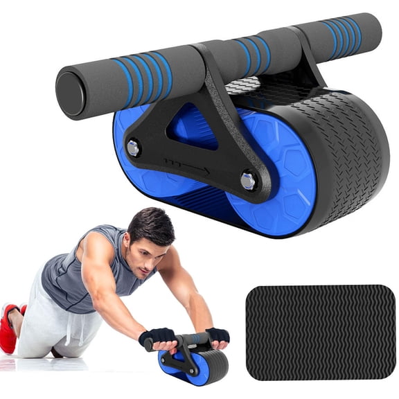 Freaki Automatic Rebound Ab Roller Wheel Double Wheel Abdominal Trainer for Home Fitness