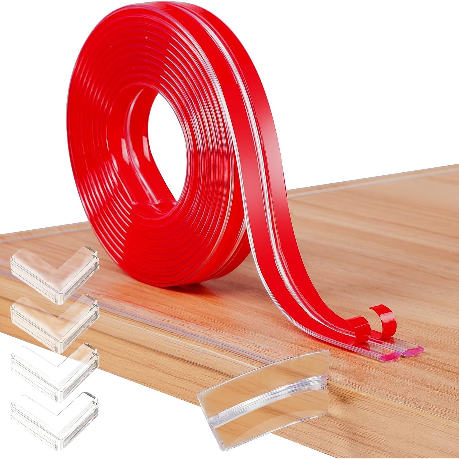 Freaki Baby Corner Protectors, 0.4in Edge Protector Strip Clear, U