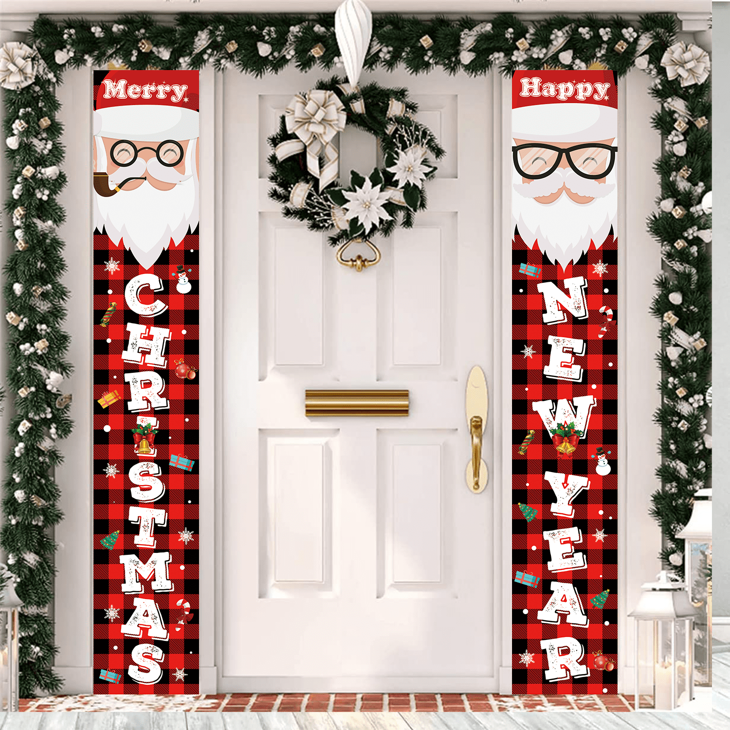 Freaki Christmas Porch Banner, Christmas Decorations Banner Sign, Merry