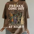 thumbnail image 1 of Freaks Come Out at Night Disco Halloween T-shirt, Funny Halloween Movie Characters, Vintage Horror T-shirt, Spooky Halloween Shirt, 1 of 5