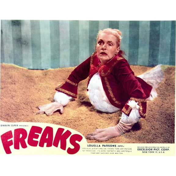Freaks Featuring Elizabeth Green as Bird Girl 24x36 Movie Poster