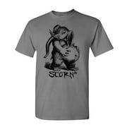 Freakshow - Circus Mutant Sideshow Gothic Horror - Unisex Cotton T-Shirt Tee Shirt (Charcoal, Large)