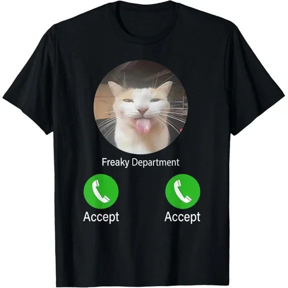 Freaky Department Cat Men Women T-Shirt Daughter,