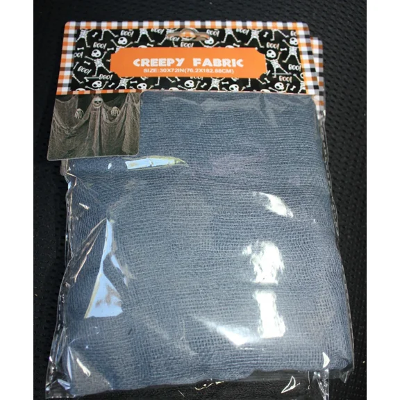 Freaky Fabric Cloth Halloween Decor 30" X 72" Gray, Graveyard Haunted House