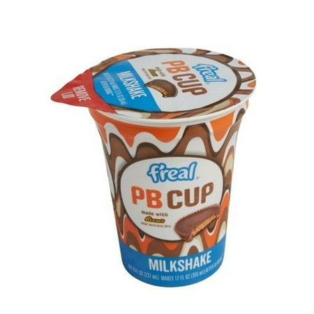 Freal Peanut Butter Cup with Reeses Milkshake, 8 Fluid Ounce -- 12 per case