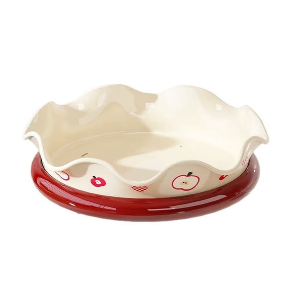 Freaswind 360° Rotating Snack Tray Elegant Petal Platter for Fruits, Nuts, and Desserts Modern Home Decor for Christmas