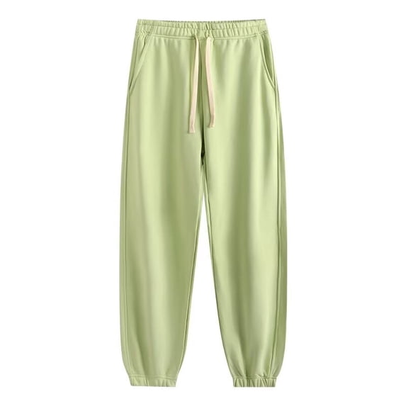 Freaswind Cotton Heavyweight Spring Autumn Winter Women's Casual Solid Sports Trousers Unisex Sweatpants Cropped Pants