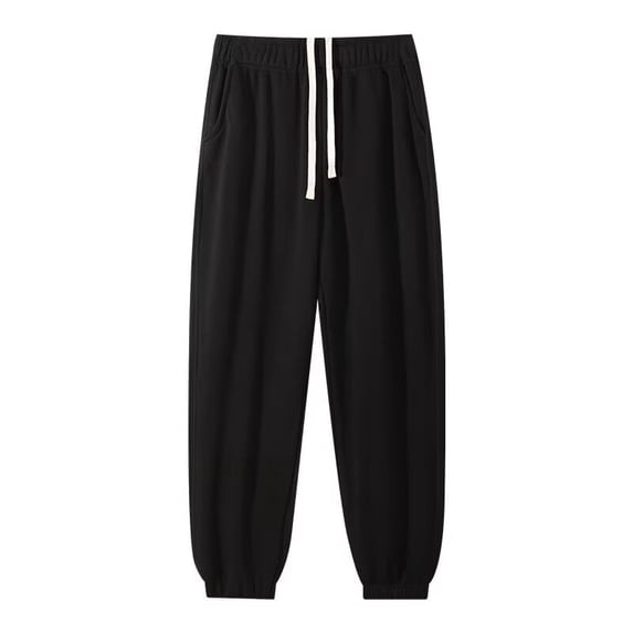 Freaswind Cotton Heavyweight Spring Autumn Winter Women's Casual Solid Sports Trousers Unisex Sweatpants Cropped Pants
