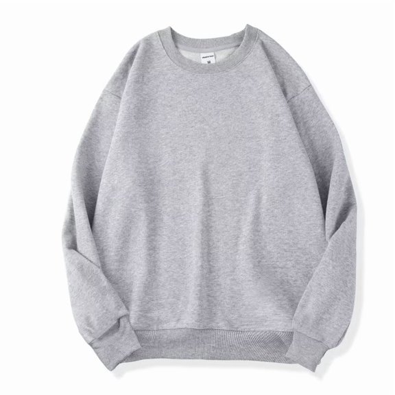 Freaswind Women Solid Color Drop Shoulder Crew Neck Sweatshirts Cotton Oversized Sports Sweatshirts for Teenagers