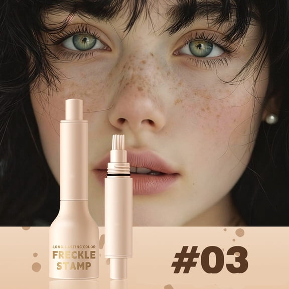 Freckle Stamp Pen, Waterproof Freckle Pen for Face, Natural Fake Freckles Stain Pen for Sunny Makeup Look