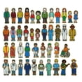 thumbnail image 1 of Freckled Frog 3" Village People Wood Decorative Figurine , Set of 42, 1 of 7