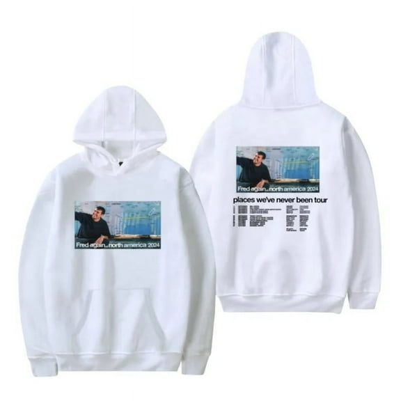Fred Again 2024 Places We've Never Been Tour Hoodie Sweatshirt Streetwear Women Men Winter Pullovers