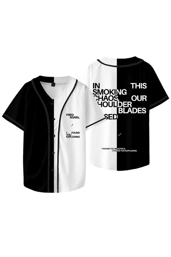 Fred Again Kyle I Found You Merch Baseball Jacket New Logo Tee Women Men Fashion Short Sleeve Top