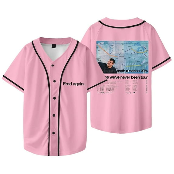 Fred Again Merch Baseball Jacket Men's And Women's Fashionable Short Sleeved T-shirt