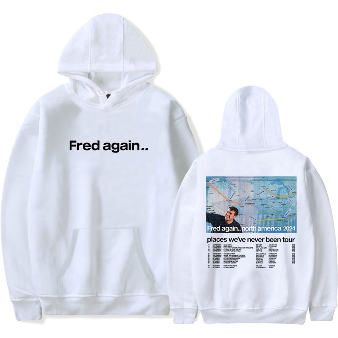 Fred Again Places We've Never Been Tour 2024 Hoodie Casual