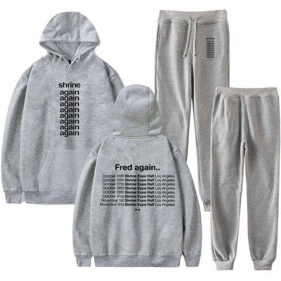 Fred Again Shrine Again Spring Autumn Fashion Clothes Casual Suit Hoodies Sportswear